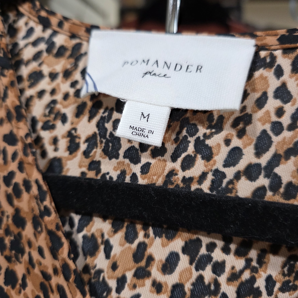 Pomander Place Leopard Print Blouse - Picture 2 of 3